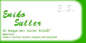 eniko suller business card